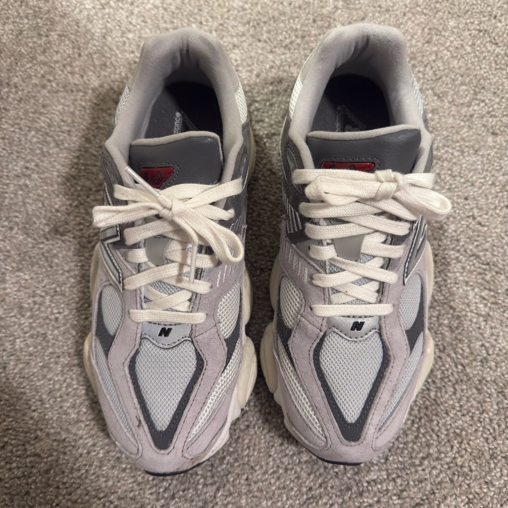 New Balance Gray and White Sneakers
